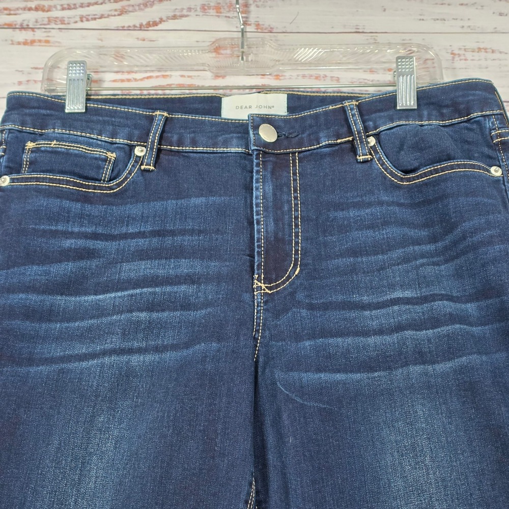 Dear John Gisele Skinny Jeans Womens 30 Dark Blue Excellent High Rise Stretch